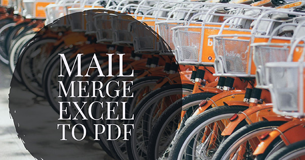 Mail Merge to PDF from Excel
