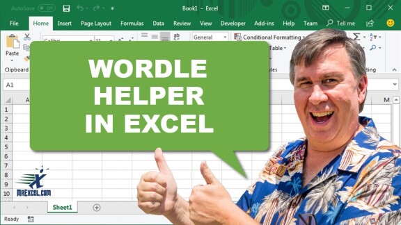 Solve WORDLE Faster with our FREE Wordle Helper in Excel  MrExcel News