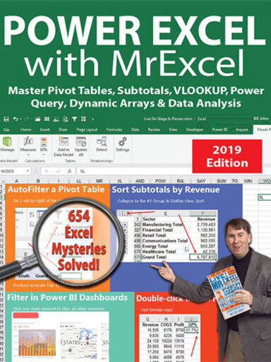 Power Excel With MrExcel - 2019 Edition - MrExcel Products - MrExcel ...