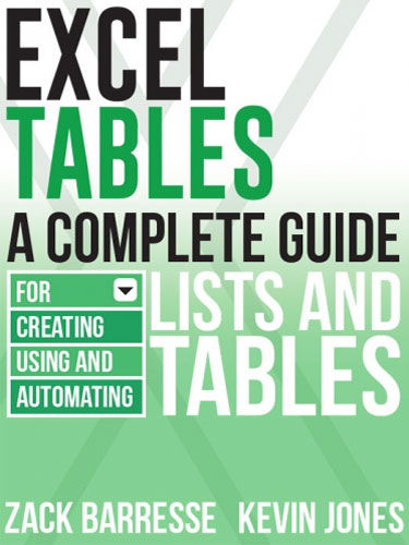 Excel Tables Mrexcel Products Mrexcel Publishing