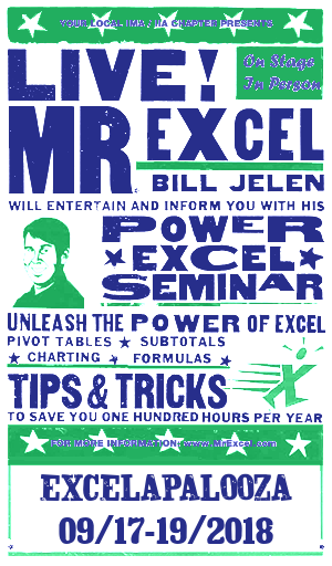 MrExcel Seminar at DALLAS TX