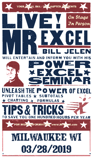 MrExcel Seminar at MILWAUKEE WI