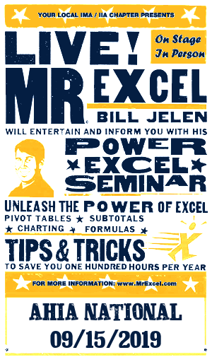 MrExcel Seminar at NASHVILLE TN