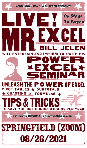 MrExcel Seminar at Springfield, MO