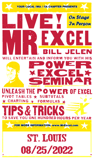 MrExcel Seminar at ST. LOUIS