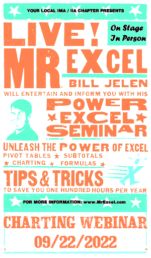 MrExcel Seminar at PITTSBURGH PA