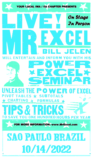 MrExcel Seminar at SAO PAULO BRAZIL