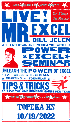 MrExcel Seminar at TOPEKA KS