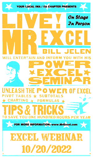 MrExcel Seminar at BOSTON, MA