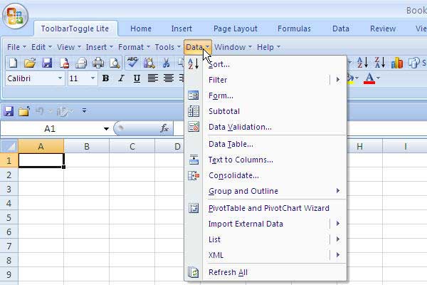 add the formatting toolbar for microsoft excel 2008 mac